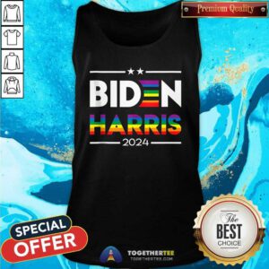 Funny Joe Biden Kamala Harris 2024 Rainbow Gay Pride LGBT Tank-top