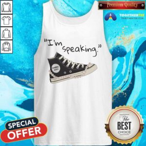 Funny Kamala Harris I'm Speaking Harris 2024 Pearls And Chucks Tank-top