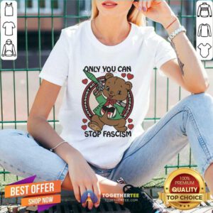 Funny Only You Can Stop Fascism V-neck