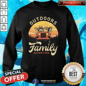 Funny Outdoors Dogs Family Adventure Sweatshirt