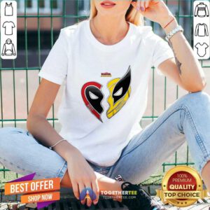 Hot Deadpool & Wolverine Best Friends V-neck