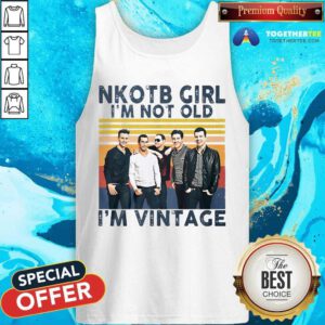 Hot New Kids On The Block Girl I'm Not Old I'm Vintage Tank-top