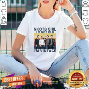 Hot New Kids On The Block Girl I'm Not Old I'm Vintage V-neck