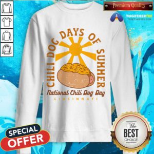 Official Chili Dog Days Of Summer National Chili Dog Day Sweatshirt