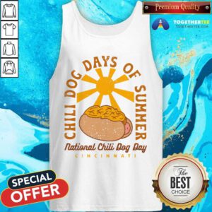 Official Chili Dog Days Of Summer National Chili Dog Day Tank-top