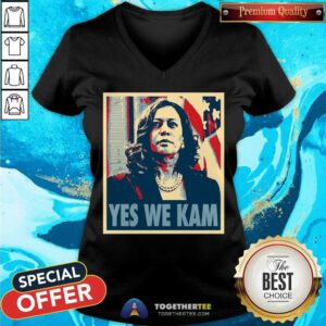 Pretty Kamala Harris Yes We Kam V-neck