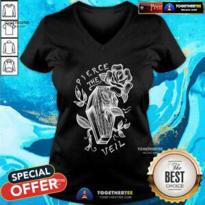 Pretty Pierce The Veil Coffin & Roses Boyfriend V-neck