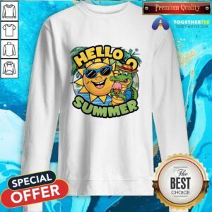 Top Hello Summer On Champions Sweatshirt