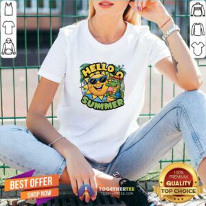 Top Hello Summer On Champions V-neck