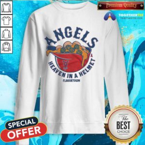 Top MLB x Flavortown Los Angeles Angels Heaven In A Helmet Sweatshirt