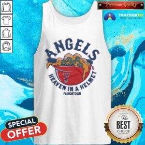 Top MLB x Flavortown Los Angeles Angels Heaven In A Helmet Tank-top