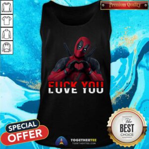 Awesome Deadpool Fuck You Love You Tank-top