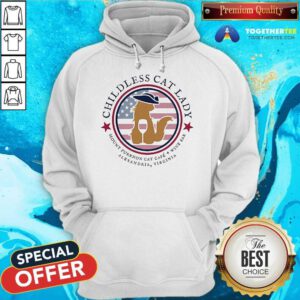 Funny Childless Cat Lady Mount Purrnon Cat Cafe Wing Bar Hoodie