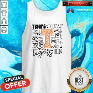 Funny Personalized Colorful Leopard Mascot Teacher Tank-top