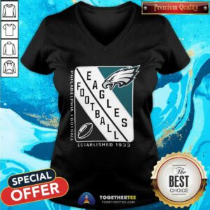 Funny Philadelphia Eagles Starter Shield Logo V-neck