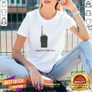 Funny Walkie Talkie What The Over V-neck