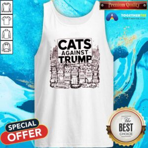 Good Cute Cats Against Trump Tank-top