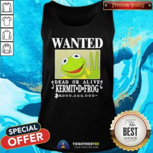 Good Wanted Dead Or Alive Kermit D. Frog Tank-top