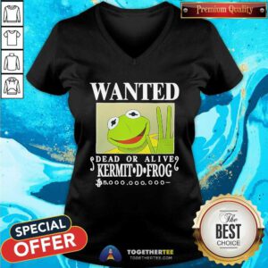 Good Wanted Dead Or Alive Kermit D. Frog V-neck