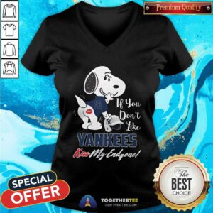 Great Snoopy New York Yankees For MLB Fans V-neck