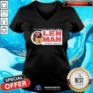Hot Philadelphia’s Best Chew Alen Man Chewing Tobacco V-neck