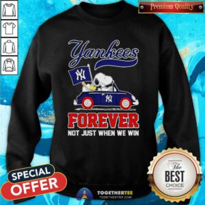 Hot Snoopy New York Yankees Flag Forever Not Just When We Win Sweatshirt