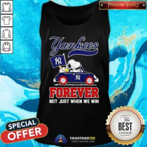 Hot Snoopy New York Yankees Flag Forever Not Just When We Win Tank-top