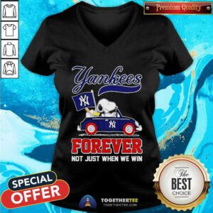 Hot Snoopy New York Yankees Flag Forever Not Just When We Win V-neck