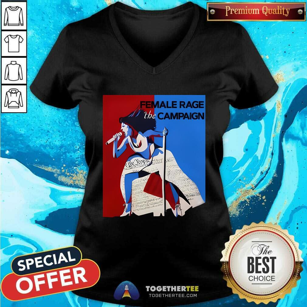 Official Female Rage The Campaign Kamala Harris V-neck