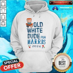 Official Old White Dude For Harris 2024 Hoodie