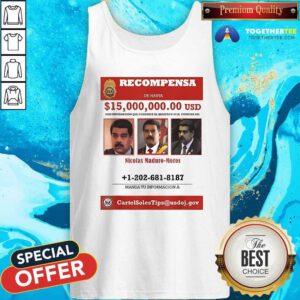 Official Recompensa Nicolas Maduro Moros Tank-top