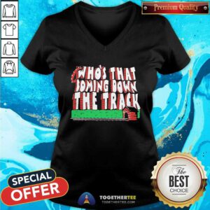 Official Who’s That Coming Down The Track V-neck
