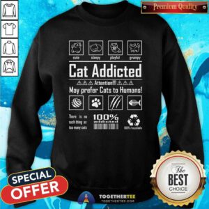 Premium Cat Addicted Sweatshirt