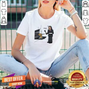 Premium Funny Melting Pizza V-neck