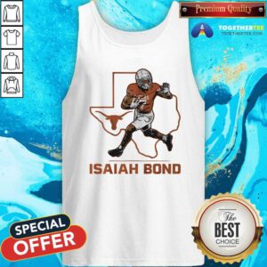 Premium Texas Football Isaiah Bond State Star Tank-top