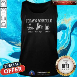 Premium Today's Schedule Motocross Tank-top