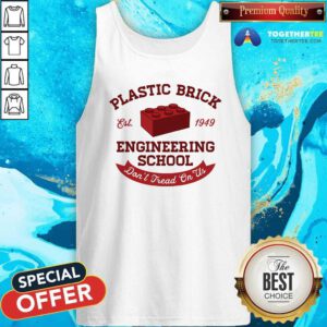 Top Plastic Brick Engineering School Tank-top