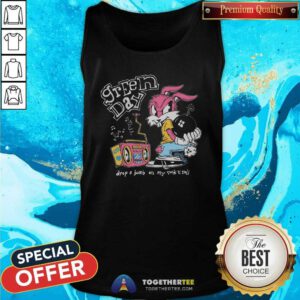 Top Rock Roll Repeat Forever Green Day Corvette Bunny Tank-top