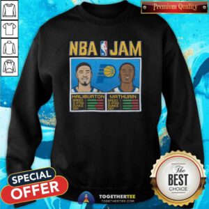 Top Youth NBA Jam Pacers Haliburton And Mathurin Sweatshirt