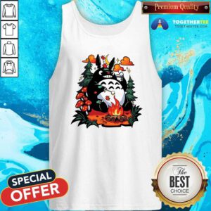 Awesome Totoro Camping With My Neighbor Tank-top