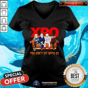 Awesome XPO You Can't Sit With Us Horror Movies Halloween V-neck