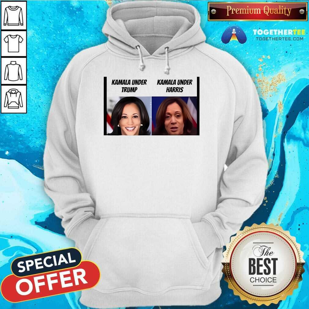 Funny Kamala Harris Under Trump Kamala Under Harris Hoodie