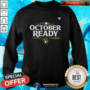 Funny Milwaukee Brewers Fanatics 2024 MLB Postseason Locker Room Sweatshirt