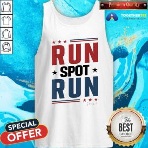 Funny Run Spot Run Trump Tank-top