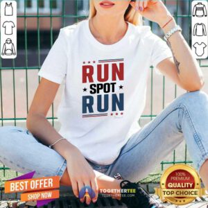 Funny Run Spot Run Trump V-neck