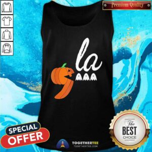 Good Comma La Kamala Harris Halloween Pumpkin Eating Ghost Gamer Tank-top