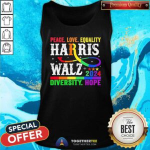 Good Kamala Harris Tim Walz 2024 Peace LGBT Harris Walz Tank-top