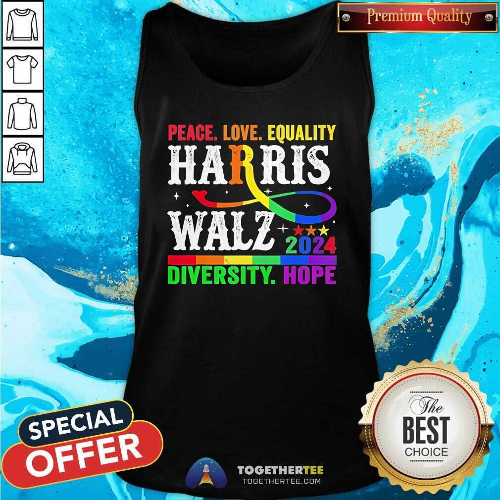 Good Kamala Harris Tim Walz 2024 Peace LGBT Harris Walz Tank-top