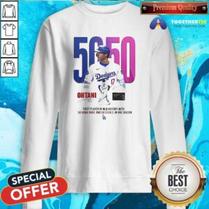 Good Los Angeles Dodgers Shohei Ohtani First 50 50 Player In MLB History Sweatshirt