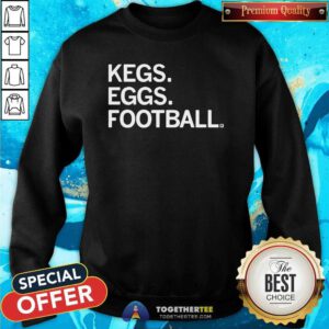 Hot Kegs Eggs Football Sweatshirt